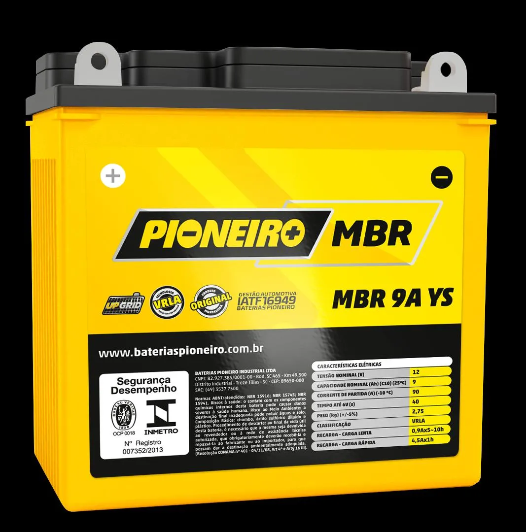 BATERIA YES/INTRUDER125/FYM MBR9A